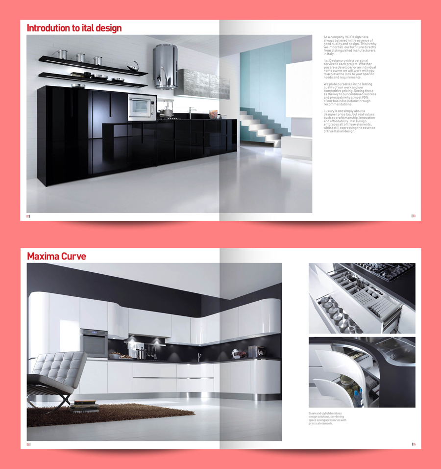 Catalogue layout design