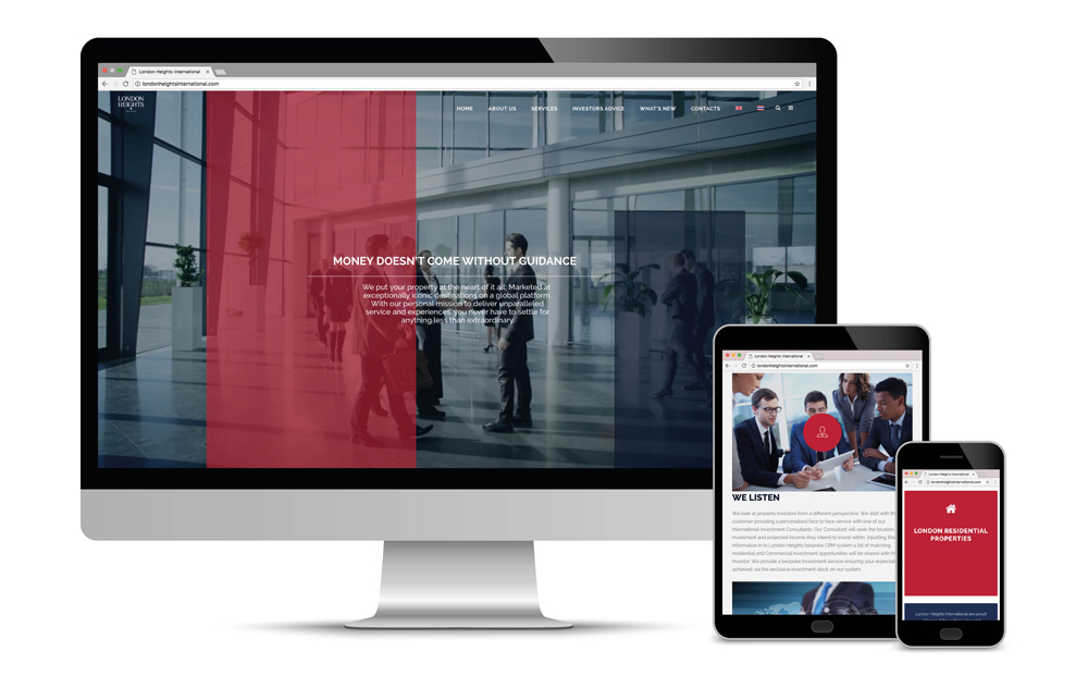 Implementing London Heights brand throughout the website